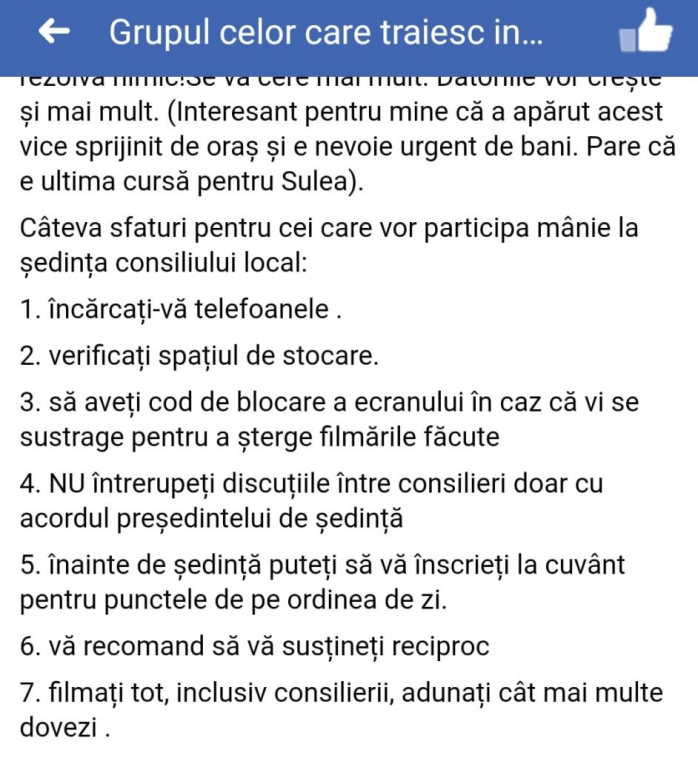 Locuitorii din Floresti se mobilizeaza pe Facebook sa participe la sedinta Consiliului Local