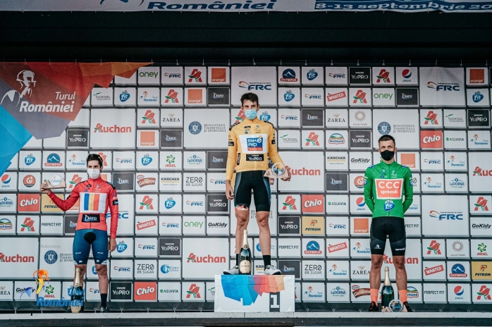 Germanul Justin Wofl de la Bike Aid a îmbrăcat primul tricou galben din Turul României