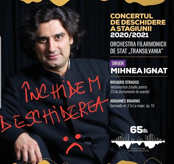 Au apărut două cazuri de COVID-19 la Filarmonica din Cluj