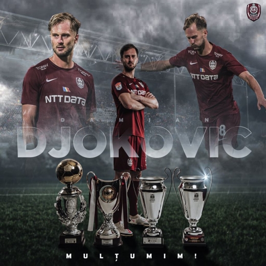 CFR Cluj, reacție de echipă mare după plecarea lui Damjan Djokovici