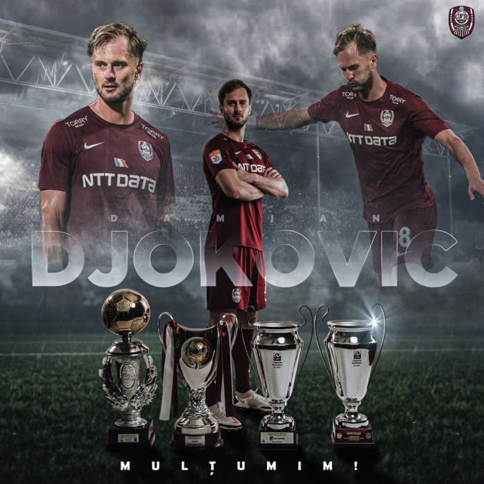 CFR Cluj, reacție de echipă mare după plecarea lui Damjan Djokovici